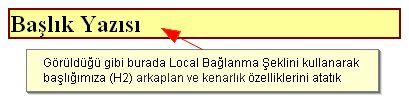 Cssin Html İ&ccedil;erisinde Kullanım Şekilleri, Puseduo Class &Ouml;rnekleri