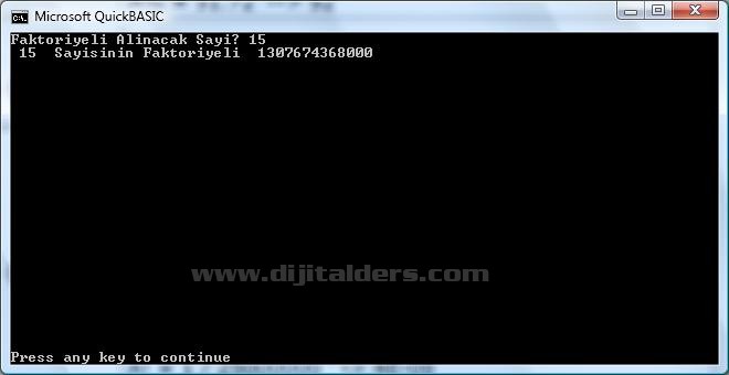 FOR NEXT D&ouml;ng&uuml;lerine Giriş